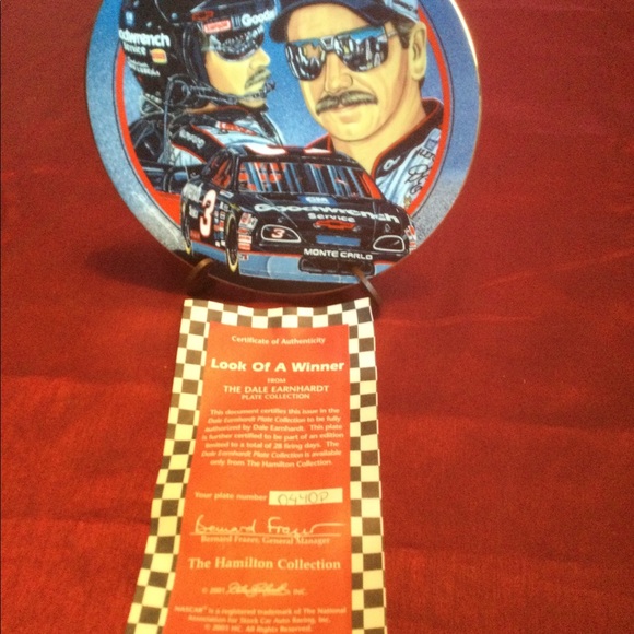 Set of 5 Dale Earnhardt Collector Plates - Picture 6 of 11